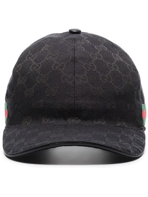 Gucci GG Supreme Web baseball cap - Black