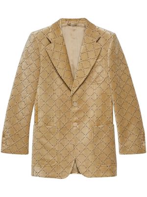 Gucci GG velvet jacket - Neutrals