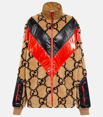 Gucci GG wool-blend teddy jacket