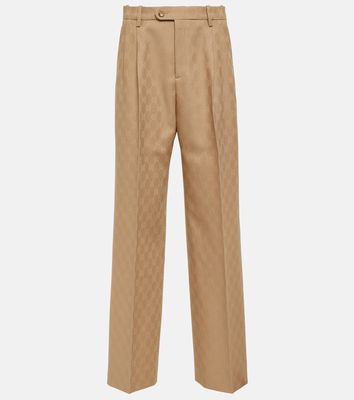 Gucci GG wool jacquard straight pants