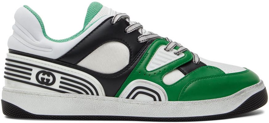 Gucci Green & Black Basket Sneakers