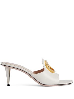 Gucci Gucci Blondie 65mm leather mules - White