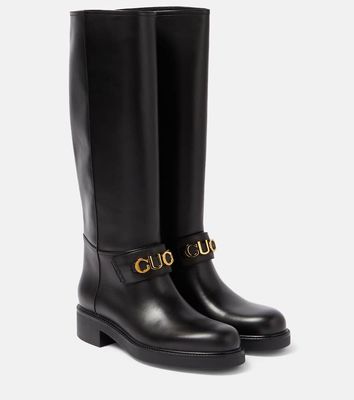 Gucci Gucci leather knee-high boots