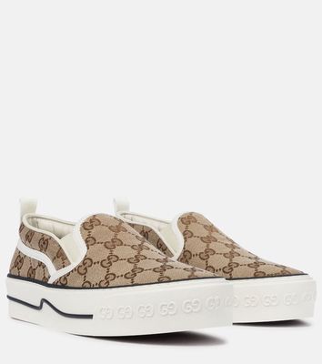 Gucci Gucci Tennis 1977 canvas slip-on sneakers