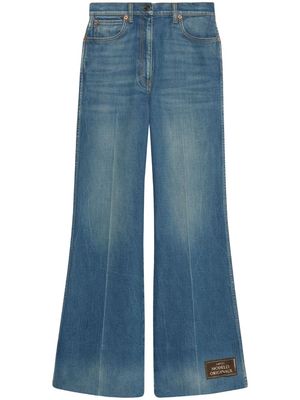 Gucci high-rise flared jeans - Blue