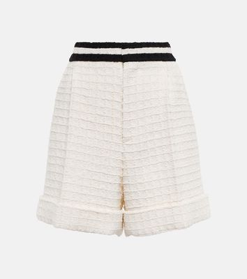 Gucci High-rise tweed shorts