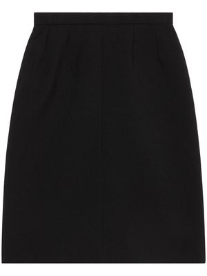 Gucci high waist wool-silk skirt - Black