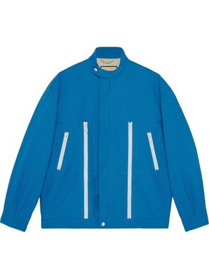Gucci Hollywood Babylon-patch jacket - Blue