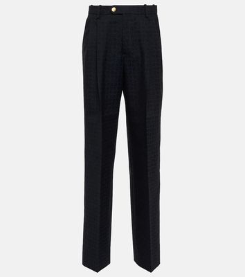 Gucci Horsebit cotton and wool wide-leg pants