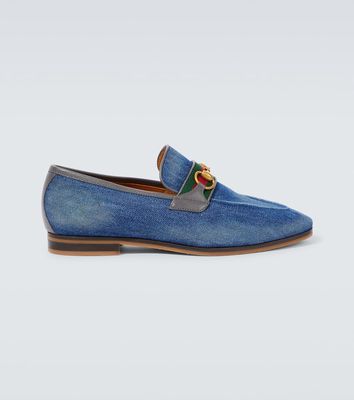 Gucci Horsebit denim loafers