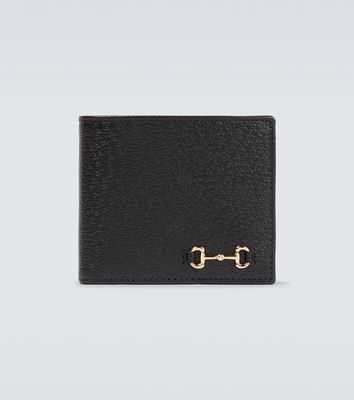 Gucci Horsebit grained leather wallet
