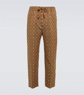 Gucci Horsebit jacquard cotton-blend pants