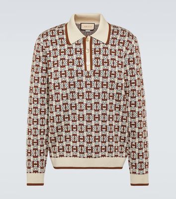 Gucci Horsebit jacquard polo shirt