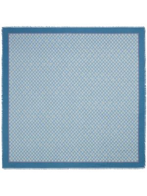 Gucci Horsebit-print silk shawl - Blue