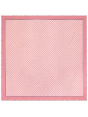 Gucci Horsebit-print silk shawl - Pink