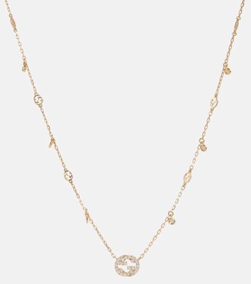 Gucci Interlocking G 18kt gold necklace with diamonds
