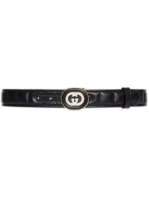 Gucci Interlocking G-buckle belt - Black