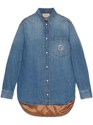 Gucci Interlocking G denim jacket - Blue