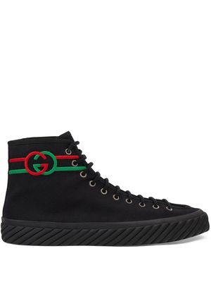 Gucci Interlocking G high-top sneakers - Black