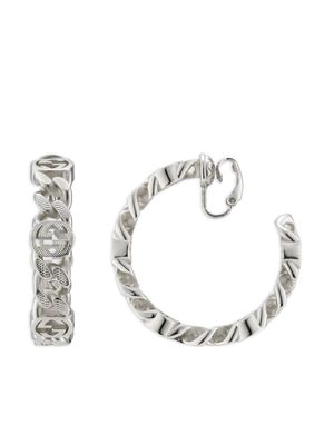 Gucci Interlocking G hoop earring - Silver