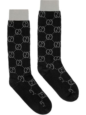 Gucci Interlocking G jacquard socks - Black
