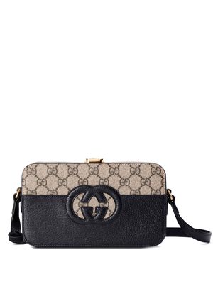 Gucci Interlocking G leather bag - Black