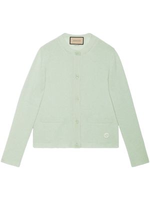 Gucci Interlocking G-logo cashmere cardigan - Green