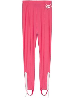 Gucci Interlocking G logo stirrup leggings - Pink