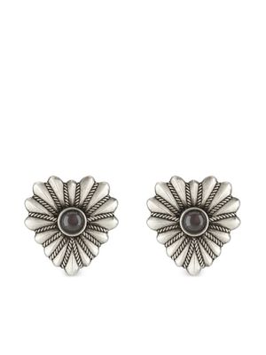 Gucci Interlocking G mother-of-pearl earrings - Silver