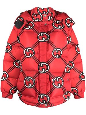 Gucci Interlocking G padded coat - Red