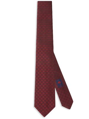 Gucci Interlocking G silk tie - Red