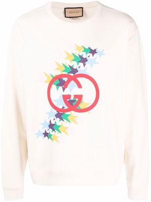 Gucci Interlocking G Star Flash sweatshirt - Neutrals