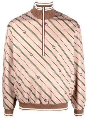 Gucci Interlocking G-stripe pullover jacket - Neutrals