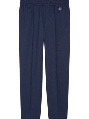 Gucci Interlocking G tapered trousers - Blue