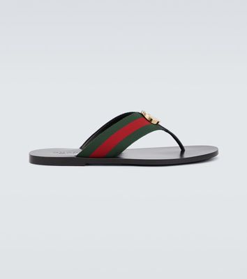 Gucci Interlocking G thong sandals
