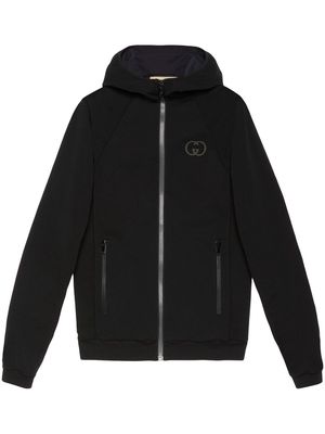 Gucci Interlocking-G zip-up hoodie - Black