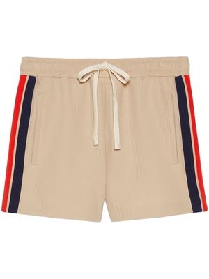 Gucci jersey stripe-detail shorts - Neutrals