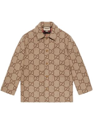Gucci Jumbo GG buttoned jacket - Neutrals
