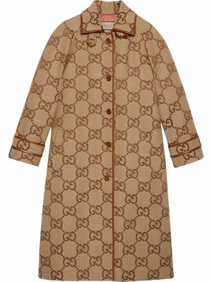 Gucci Jumbo GG canvas coat - Neutrals