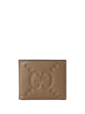 Gucci Jumbo GG leather wallet - Brown