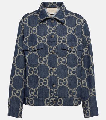 Gucci Jumbo GG oversized denim jacket