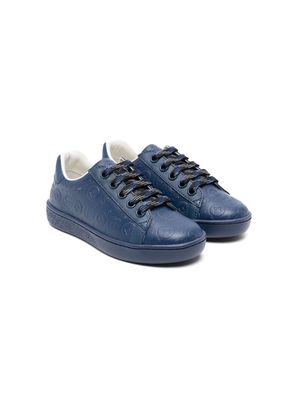 Gucci Kids Ace leather sneakers - Blue