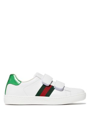Gucci Kids Ace touch-strap sneakers - White