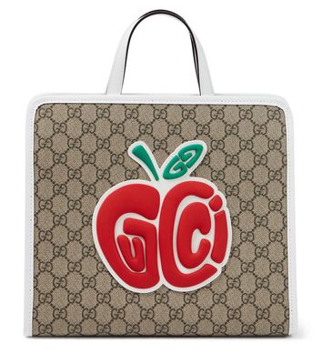 Gucci Kids Appliqué GG canvas tote bag