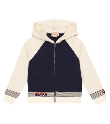 Gucci Kids Baby cotton jersey zip-up hoodie