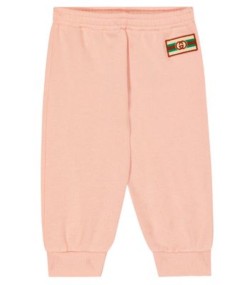 Gucci Kids Baby embroidered cotton sweatpants