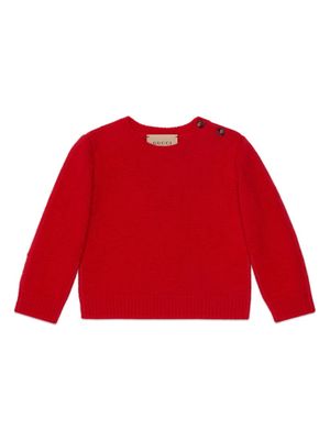 Gucci Kids crew-neck wool jumper - Red