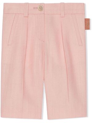 Gucci Kids dart-detail straight-leg trousers - Pink