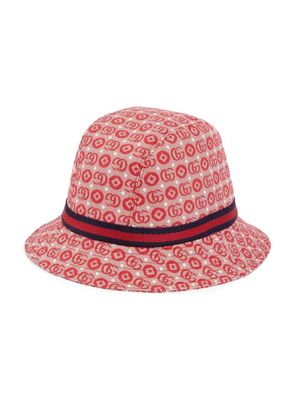 Gucci Kids Double G cotton hat - Red