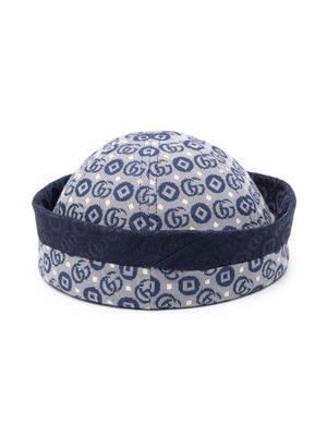 Gucci Kids Double G-jacquard hat - Blue